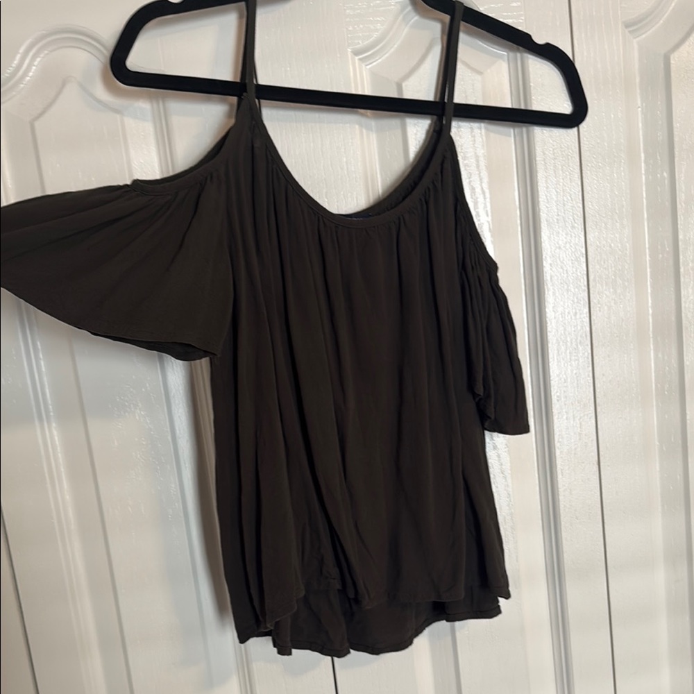 Women's Off-Shoulder Top - Green